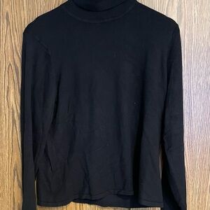 T Tahari Black Turtleneck Sweater